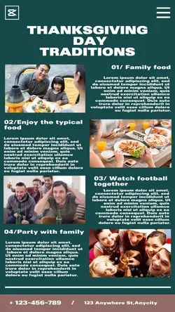 Thanksgiving Day Traditions Story