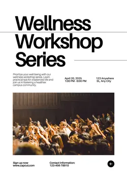 Non-Marketing Campus Activities White Minimalist