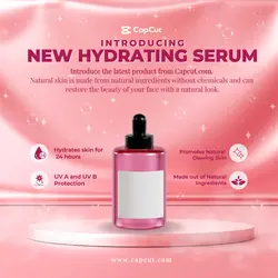 New Hydrating Serum Product Callout