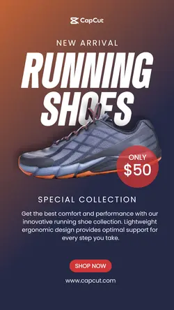 Running Shoes Promotion Instagram Story