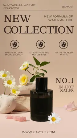 Beauty& Facial Oil Product display Minimalist