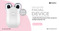 Electronic Facial Device Promotion Minimalist