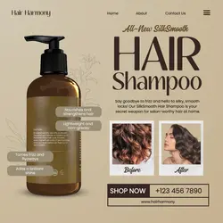 Beauty Shampoo Product Display Instagram Post