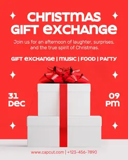 Christmas Gift Exchange Instagram Post