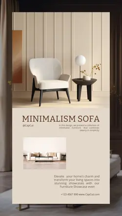 Household Product display Share sofa Stylized