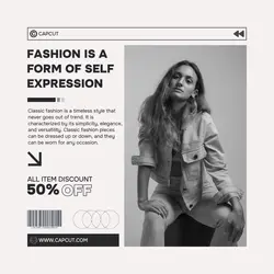 fashion classic promotion instagram post