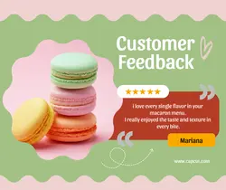 Food and Beverage Macaron Review Product Display