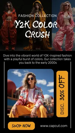 Fashion Y2k Collection Promotion TikTok Story