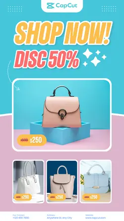 Clothing & Bags Product Display