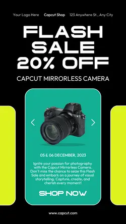 Electronic Mirrorless Camera Sale 