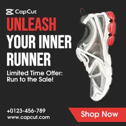 Shoes for Sale - Red and Black theme Instagram Post