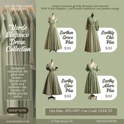 Fashion Plus Size Dress Promotion Instagram Post