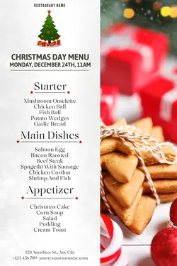Christmas Day Menu