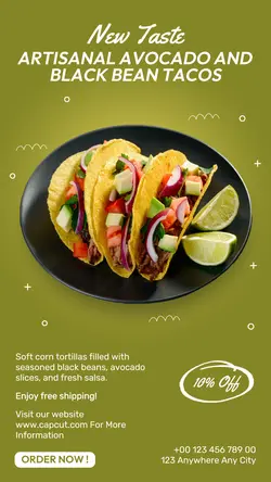 Food & Beverages Vegan Food Product Display