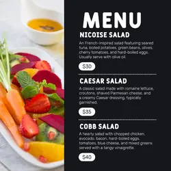Food Menu Instagram Post