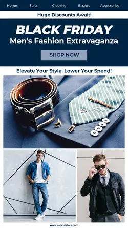 Black Friday Men's Fashion Promotion Instagram Story