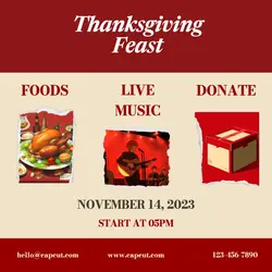 Thanksgiving Feast Instagram Post