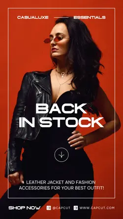 Red Minimalist Fashion Sales Promotion TikTok