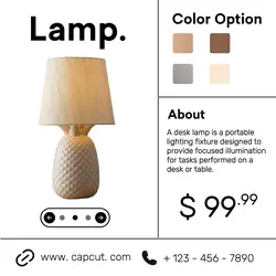 Furniture Lamp Promotion Instagram Post