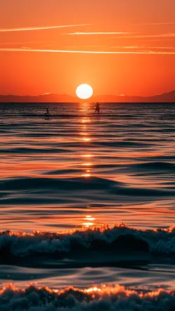 Wallpaper creative poster sunset