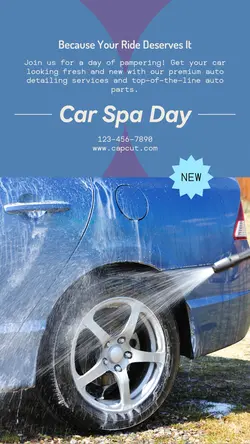 Cars & Auto parts Invitation