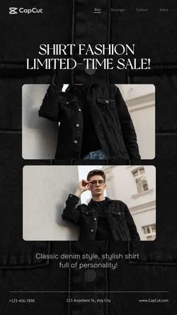 trapping&Menswear event promotion minimalist style