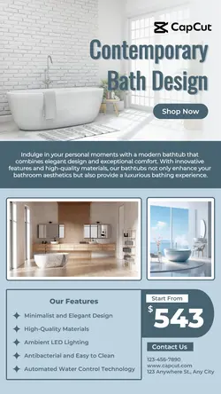 Contemporary Bath Design Instagram Story