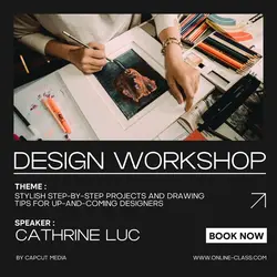 Modern Flat Design Workshop Instagram Post