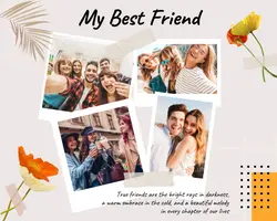 Non-marketing Best Friends Photo Collage