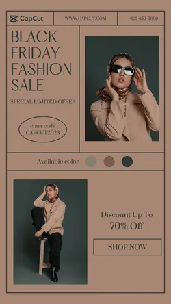 Black Friday Fashion Sale Retro Display