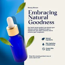 Natural Skincare Promotion Instagram Post