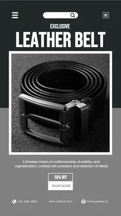 Men Belt Sale - Instagram Story