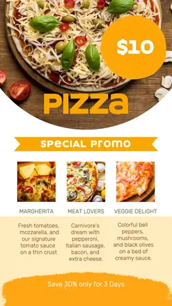 Fast Food Promotion Vertical Template