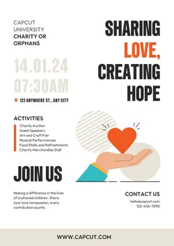 Non-Marketing Poster Red Black Flat Design