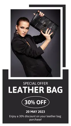 Special Offer Leather Bag Template Instagram Story