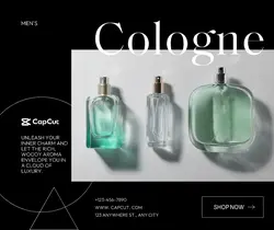 Men Skincare Men's Cologne Display Minimalist