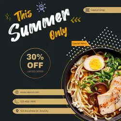 Food and Beverage Special Menu Promotion Instagram Post