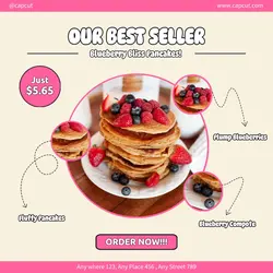 Food Pancake Best seller Instagram Post