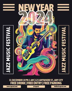 New Year's Day Music Festival Instagram Portrait