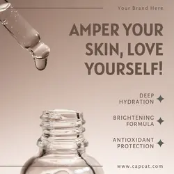 Beauty and Personal Care Serum Minimalist Design