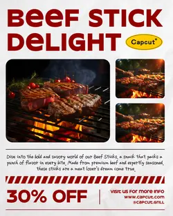 Food Beef Stick Promo Instagram Post
