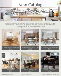 DINING SET FURNITURE DISPLAY PROMOTION IGPORTRAIT 