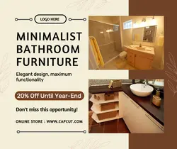 Furniture Bathroom - Facebook Post Minimalist