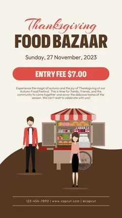 Food & Beverages Thanksgiving Food Bazar