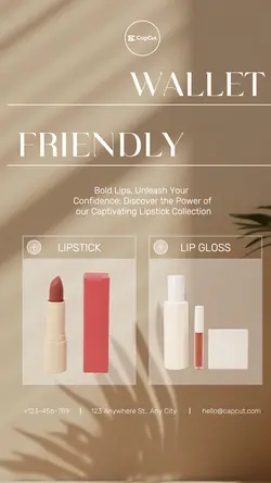 Beauty lipstick Branding  Minimalist