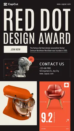 Business Red dot design award Display Dark