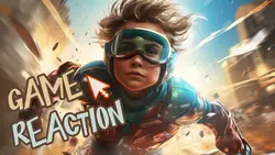 Game Reaction Vlog Youtube Thumbnail