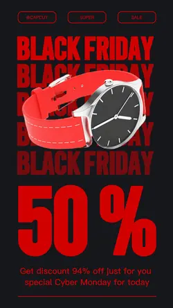 Black Friday Product Promotion Illustration Instagram Story