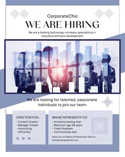 Business We Are Hiring Instagram Portrait