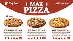 Food Pizza Menu Page
